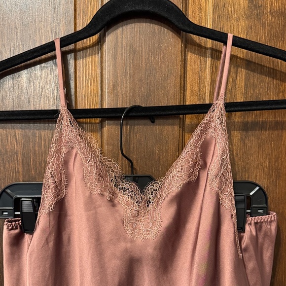 Victoria's Secret Satin Lingerie Set with Lace Trim - Picture 2 of 5